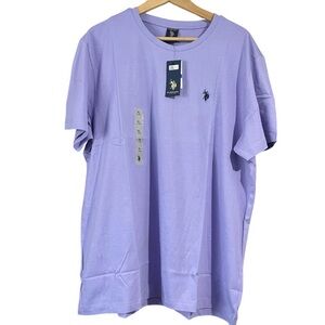 New U.S. Polo Assn. Lavender Short Sleeve Men’s Tee Shirt